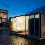 A luxury hotel room in a 20-foot container