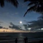 Timelapse footage of total solar eclipse in Queensland, Australia