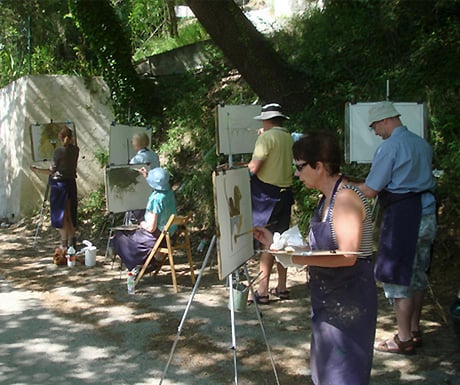 Mitch Waite painting holiday