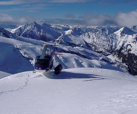 Heli-skiing