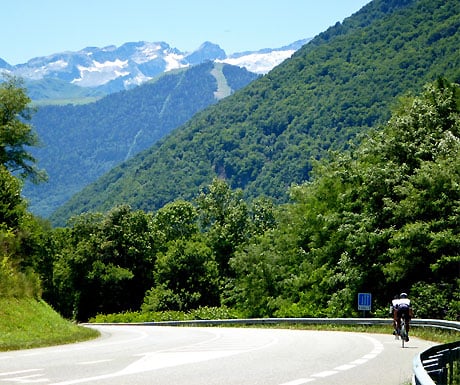 Cycling a stage of the Tour de France