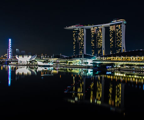 Marina Bay Sands Hotel & Casino by night