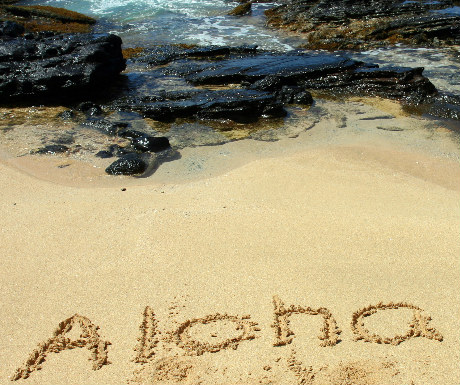 Aloha Hawaiian beach