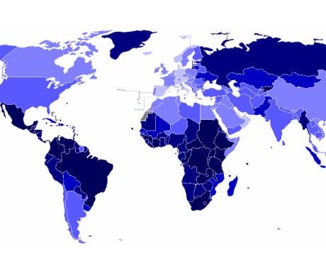 World homicide map
