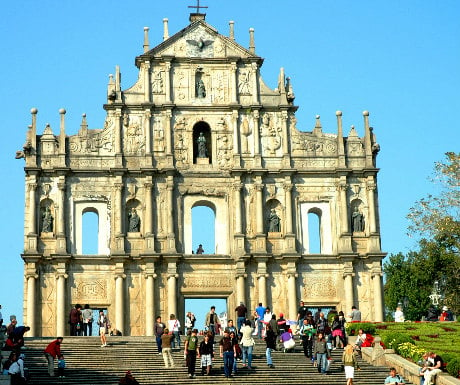 Ruins of St Pauls in Macau