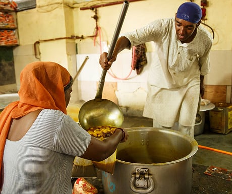 Sikh temple kitchen