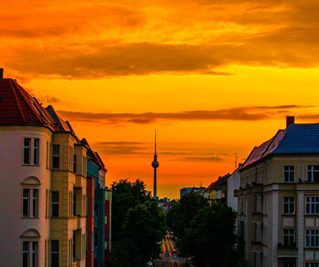 Berlin sunset