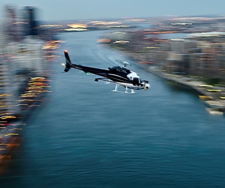 AS350 in flight