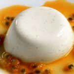 Recipe of the week: Coconut and kaffir lime panna cotta with passion fruit pulp