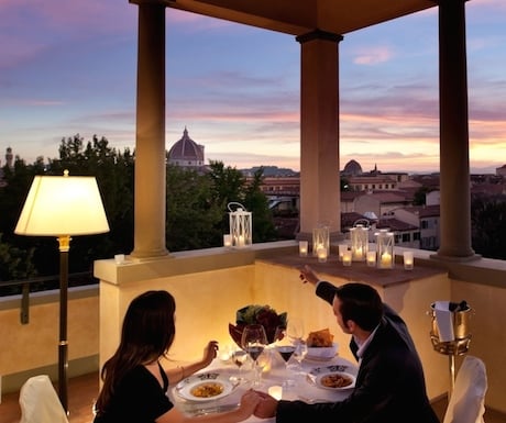 Romantic dinner at the Four Seasons Florence