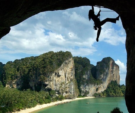 Rock climbing