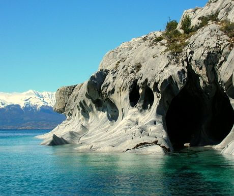Marble caves in Chile