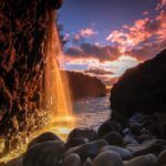 Photograph of the week: Waterfall sunset from Kauai, Hawaii