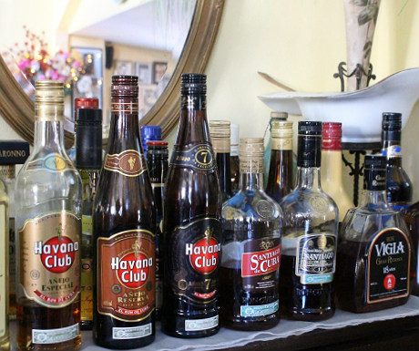Cuban cocktail ingredients