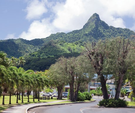 Avarua main road, Rarotonga