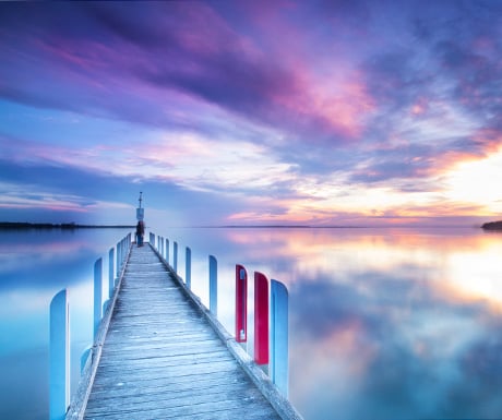 Old jetty in Metung, Australia