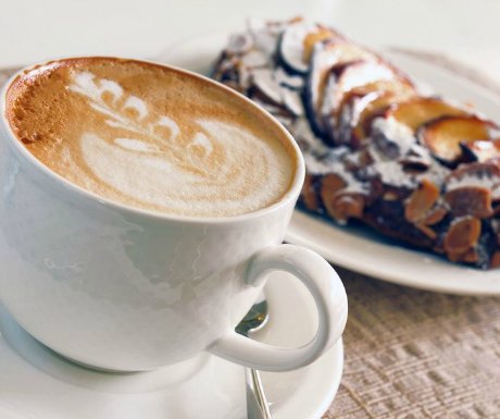 Coffee and pastry