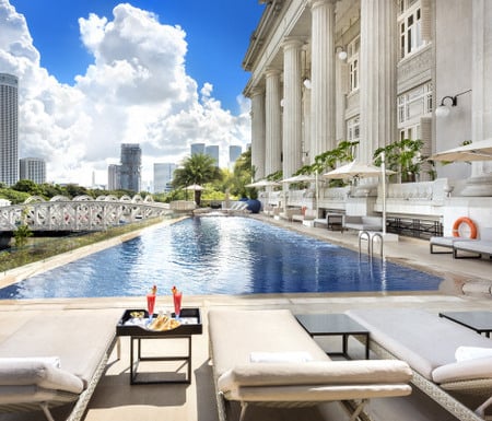 The Fullerton Hotel swimming pool