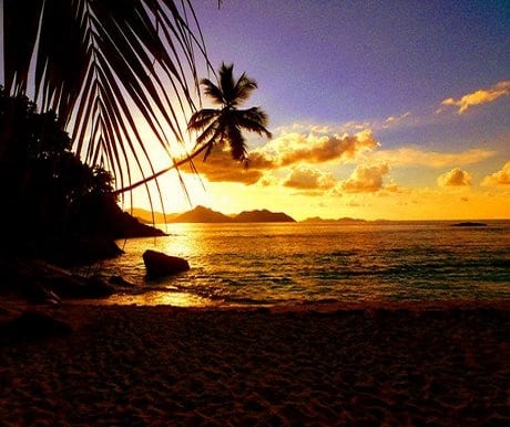 Sunrise from Anse Severe La Digue