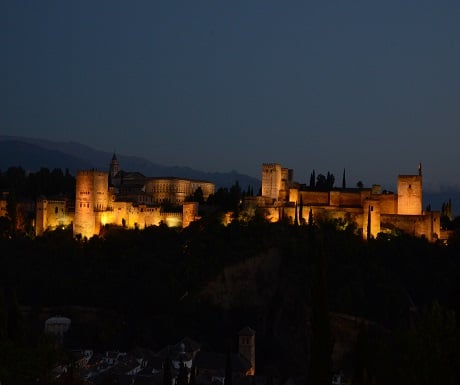 View of Alhambra and Sierra Nevada