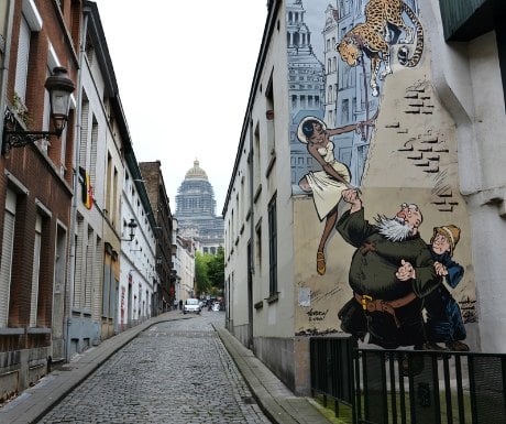 Brussels Comic Mural