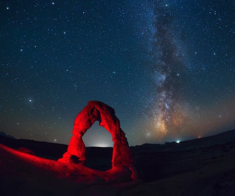 Delicate Arch and the Milky Way.