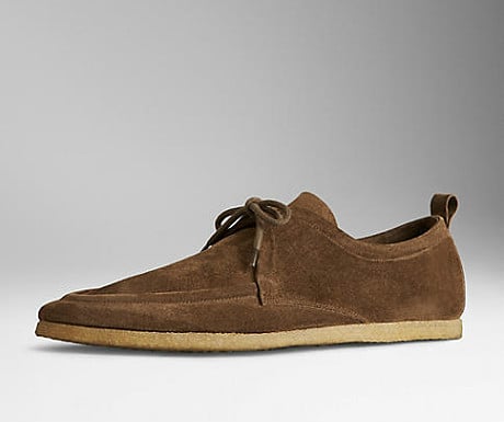 Crepe sole suede shoes from Burberry