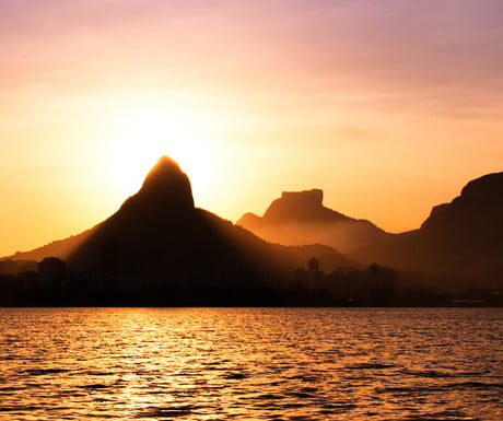 Lagoa Rodrigo de Freitas sunset