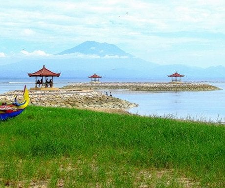 Sacred Mt Agung from Sanur Beach, Bali