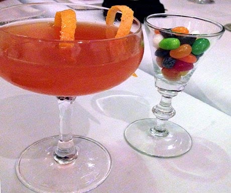 Orange Blossom with side of jelly beans at Cypress Inn