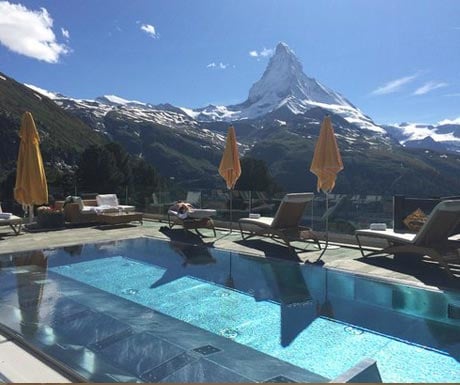 Riffelalp Hotel outdoor pool