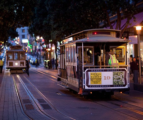 Cable Car in the Evening