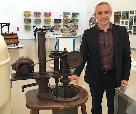Carpigiani CEO, Andrea Cocchi at museum