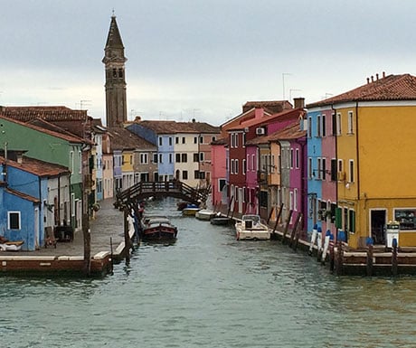 Colourful lido