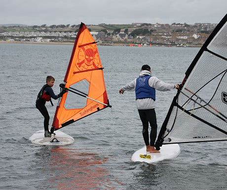 Windsurfing lesson