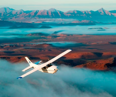 Flying safaris over Namibia