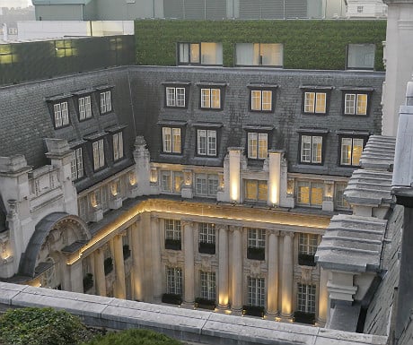 Rosewood London courtyard view