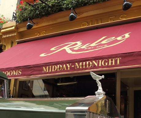 Rules restaurant, London