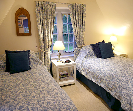 Twin bedroom at Stone Lodge