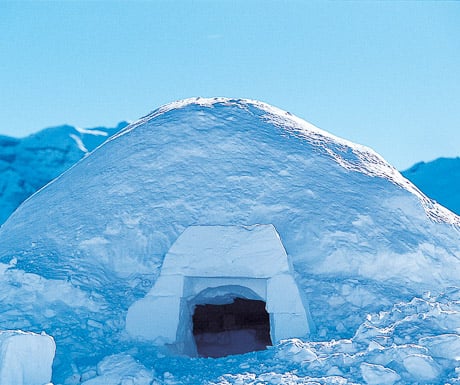 igloo in the Alps