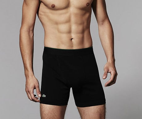 Solid cotton boxer briefs from Lacoste