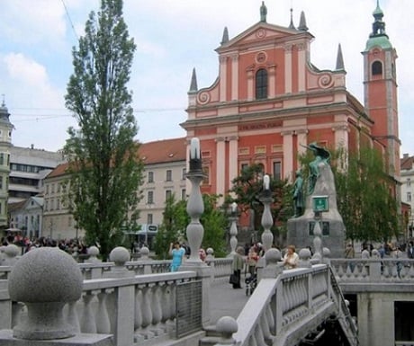 Preseren square Slovenia