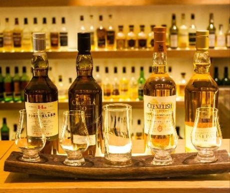 Flight of Diageo Special Releases at Amber