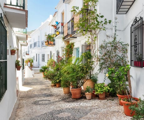 Frigiliana Spain beautiful cobbled street