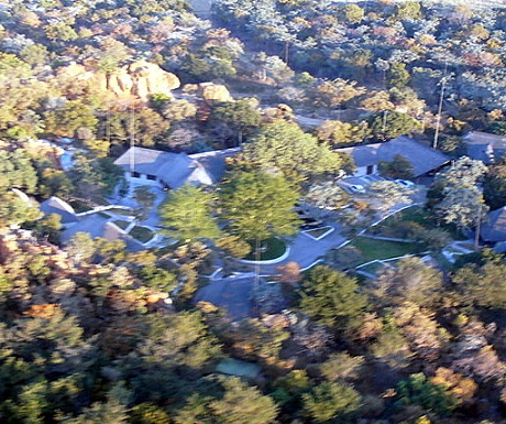 Aerial view of Monate Game Lodge