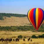 Ballooning over the Masai Mara from Governors Camp