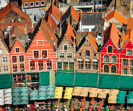 Bruges from the air