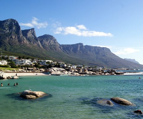 Camps Bay in Cape Town, South Africa