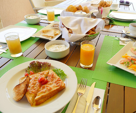 Elounda Villa breakfast
