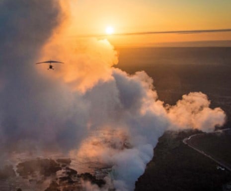 Microlight from Tongabezi in Zambia